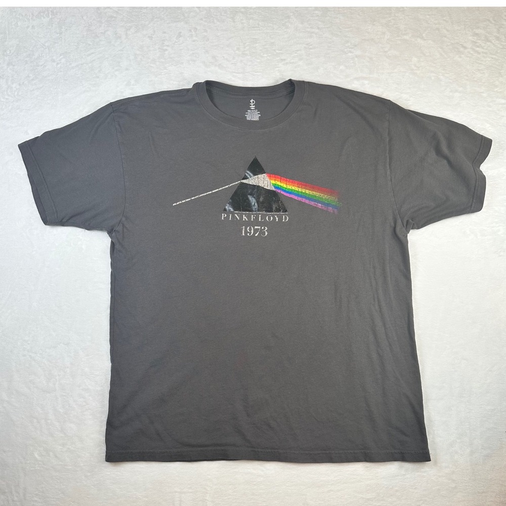 Pink Floyd Dark Side of the Moon 1973 Graphic T-Shirt Charcoal Gray XL NWOT